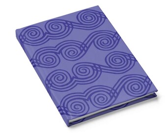 Purple African Pattern Hard Cover Journal Lined