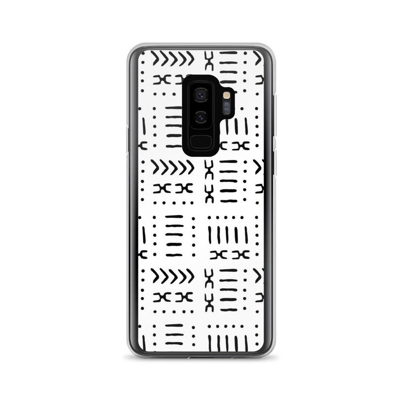 White Mud Cloth African Pattern Samsung Phone Case