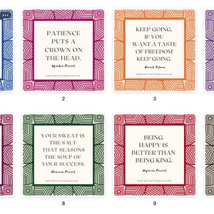 African Proverbs Downloadable Quotes That Motivate And Inspire | 20 Different Quotes | 5x5 inches Each