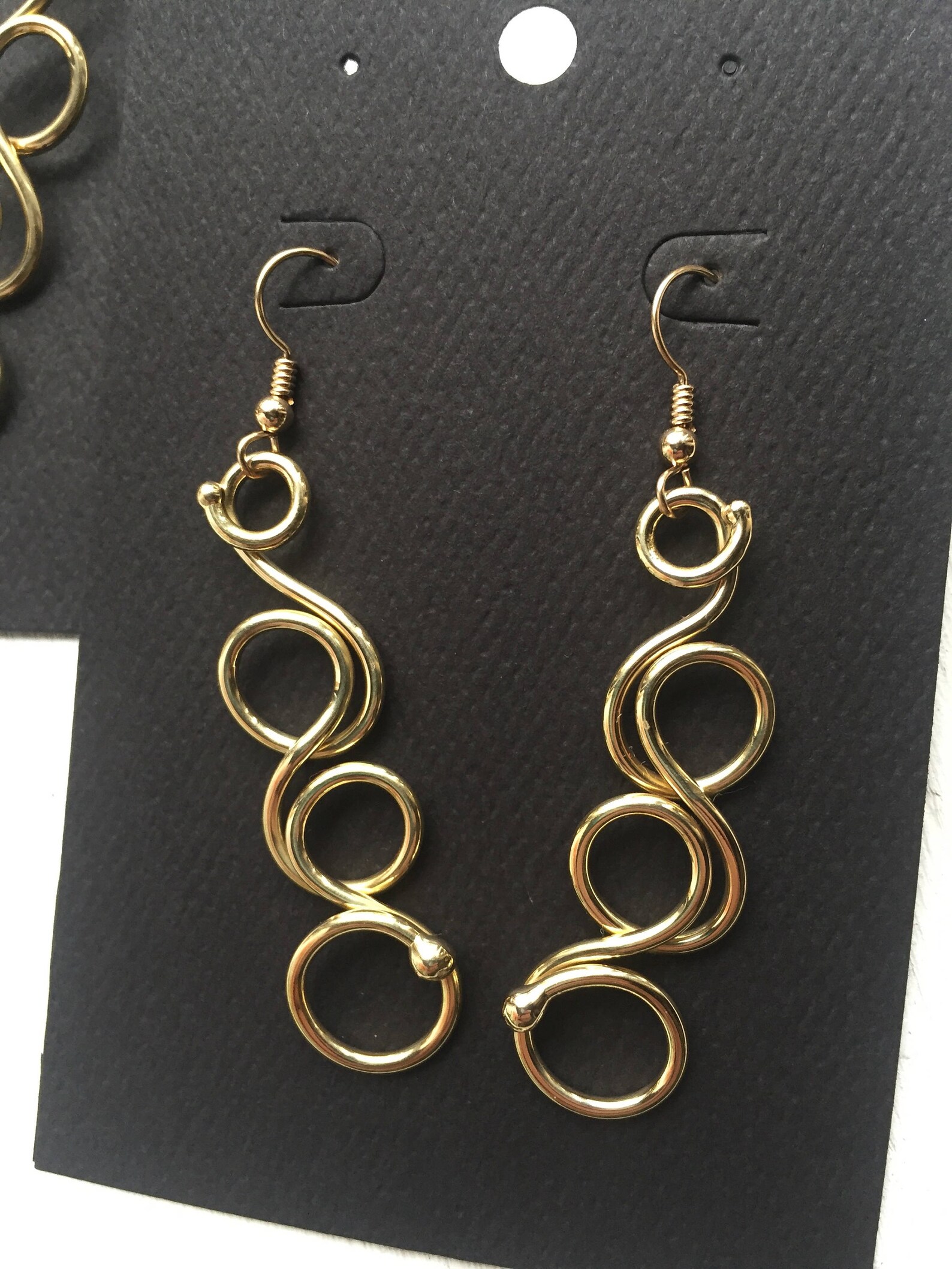 Triple Loop Earrings: Bronze - Etsy