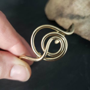 Bronze Spiral Cuff Bracelet