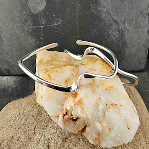 Wave Bracelet: sterling silver