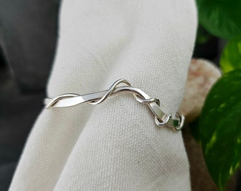 Flowing Vine Sterling Silver Bracelet