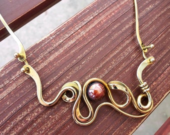 Rhythm Necklace-bronze with Copper accent