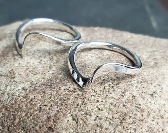 Wave ring- Sterling Silver