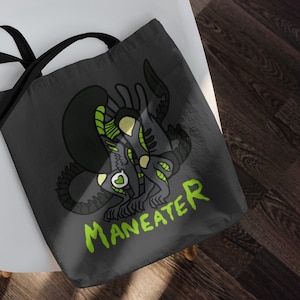 Xenomoprh Tote Bag (Classic Black) | Alien Movie | Horror Merch | Sci-fi Merch | Alien Monster | Horror Gift | Horror Tote