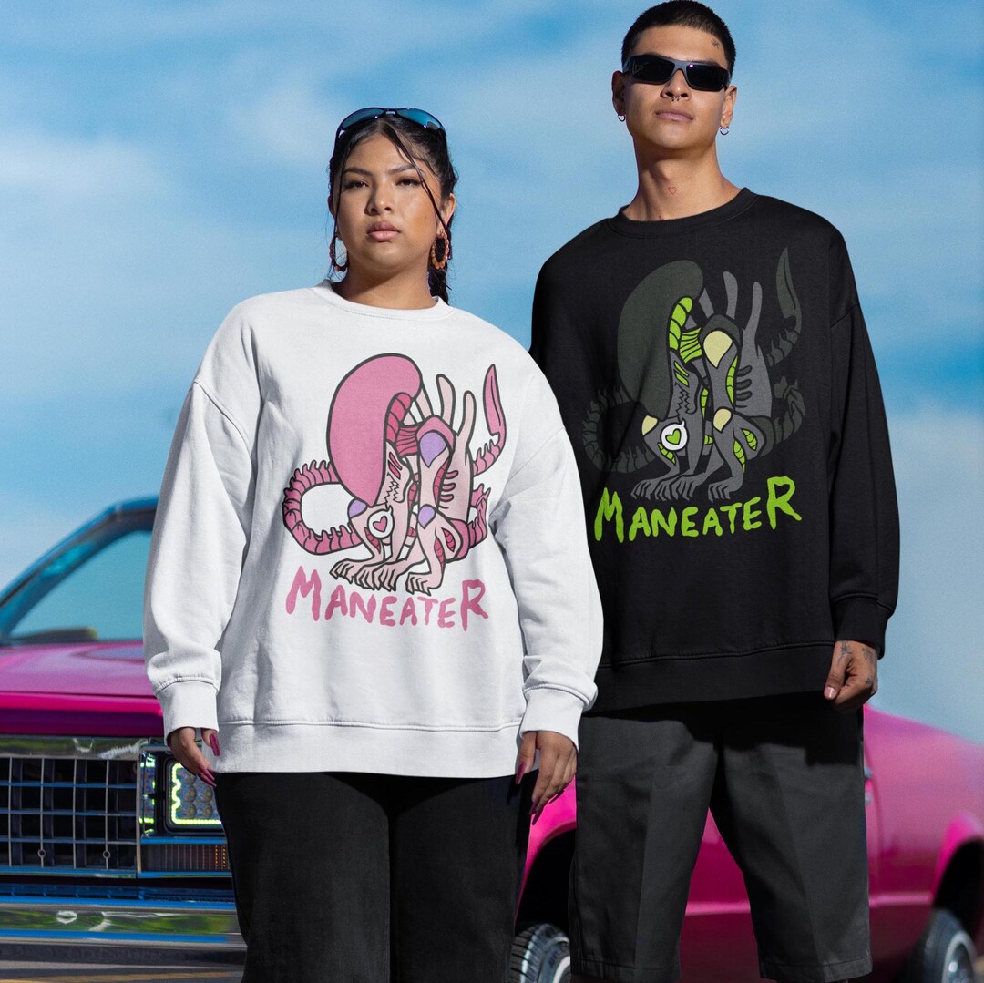 Xenomorph Sweatshirt Pink Maneater Xenomorph Alien