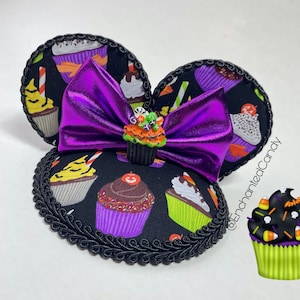 SALE READY toSHIP- Halloween Cupcakes Spooky Sweets Mouse Ears Fascinator