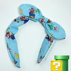 READY TO SHIP- Classic Gamer Bow Knot Knotty Headband