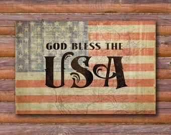 DIGITAL DOWNLOAD God Bless the USA/_Faux Glitter/_ Patriotic/_4th of July/_Sublimation Design/_Framed Print/_Greeting Card/_PNG File