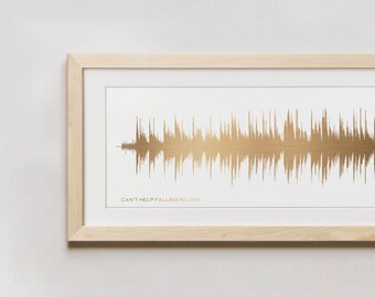 Song Soundwave - 60th Birthday Gift - Birthday Gift Idea, Custom Sound Wave Art - Unique 60th Birthday Gifts