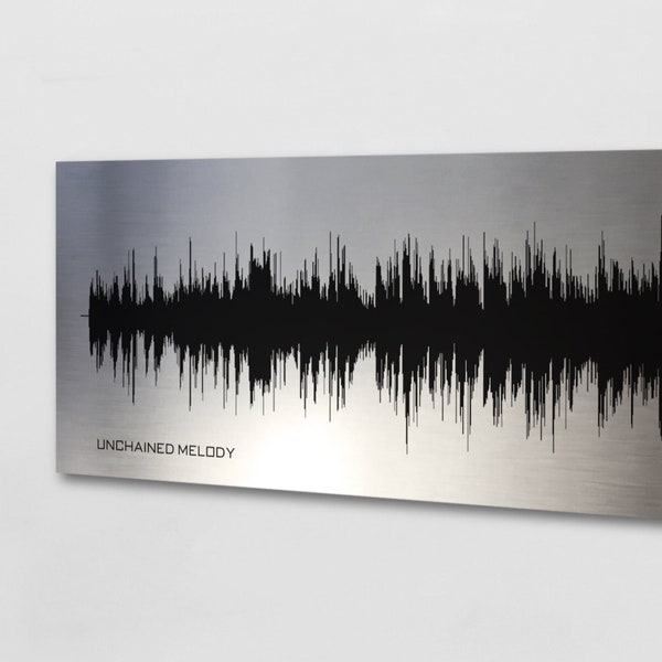 11th Anniversary Gift for Him - Custom Soundwave Art - Steel Anniversary Gift for Him, Eleventh Anniversary Gift for Husband, 11 Year Gift