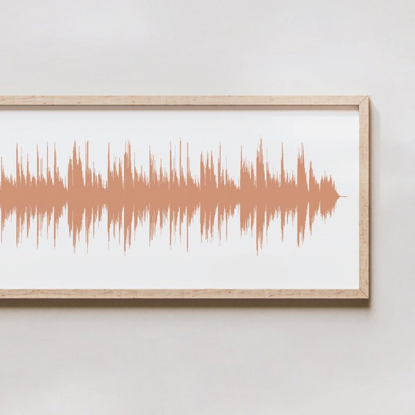 Sound Wave Art - Custom Song Soundwave Print, Personalized to any song, Gift for Him or Her