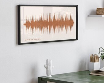 Soundwave Home Decor - Boho Color Options - Made from your favorite song or audio - Sound Wave Art , Custom Song