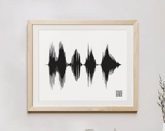 Custom Soundwave - 80th Birthday Gift - Birthday Gift Idea, Sound Wave Art - Unique 80th Birthday Gifts