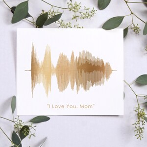 Mothers Day Gift Idea - Song Sound Wave, Custom Gift for Mom, Personalized Mother's Day Gift - Mothers Day for Wife, Grandma, or Grandmother