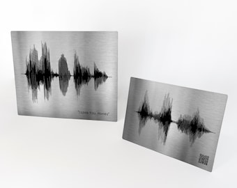 Regalo de aniversario de plata - Arte personalizado de ondas sonoras - Impresión de arte personalizada - Impresión de ondas sonoras, Regalo del vigésimo quinto aniversario para esposo / esposa