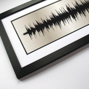 Song Soundwave - 30th Anniversary Gift, Pearl Anniversary - Favorite Song in Sound Waves, Gift Idea for Husband or Wife