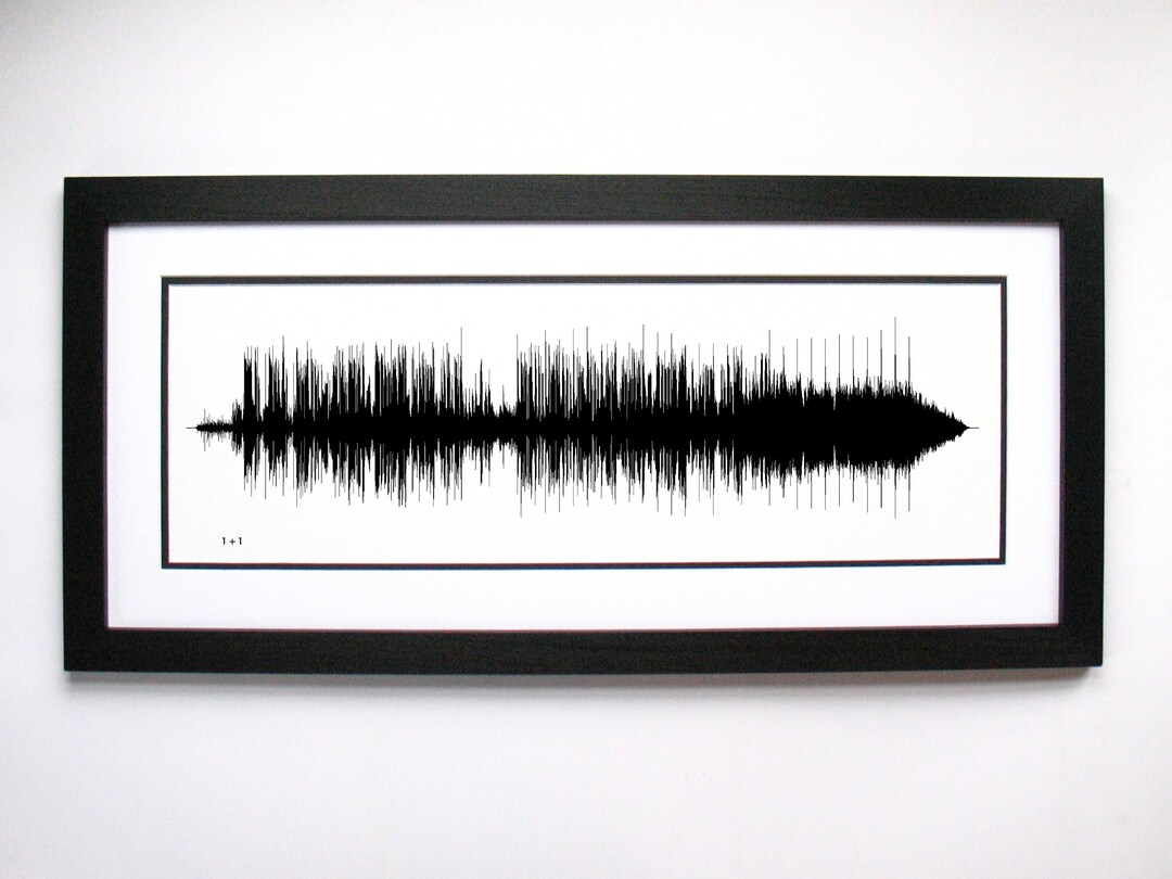 11 Song Lyrics Wall Art, Song Lyric Gift Idea, 11 Sound Wave Song