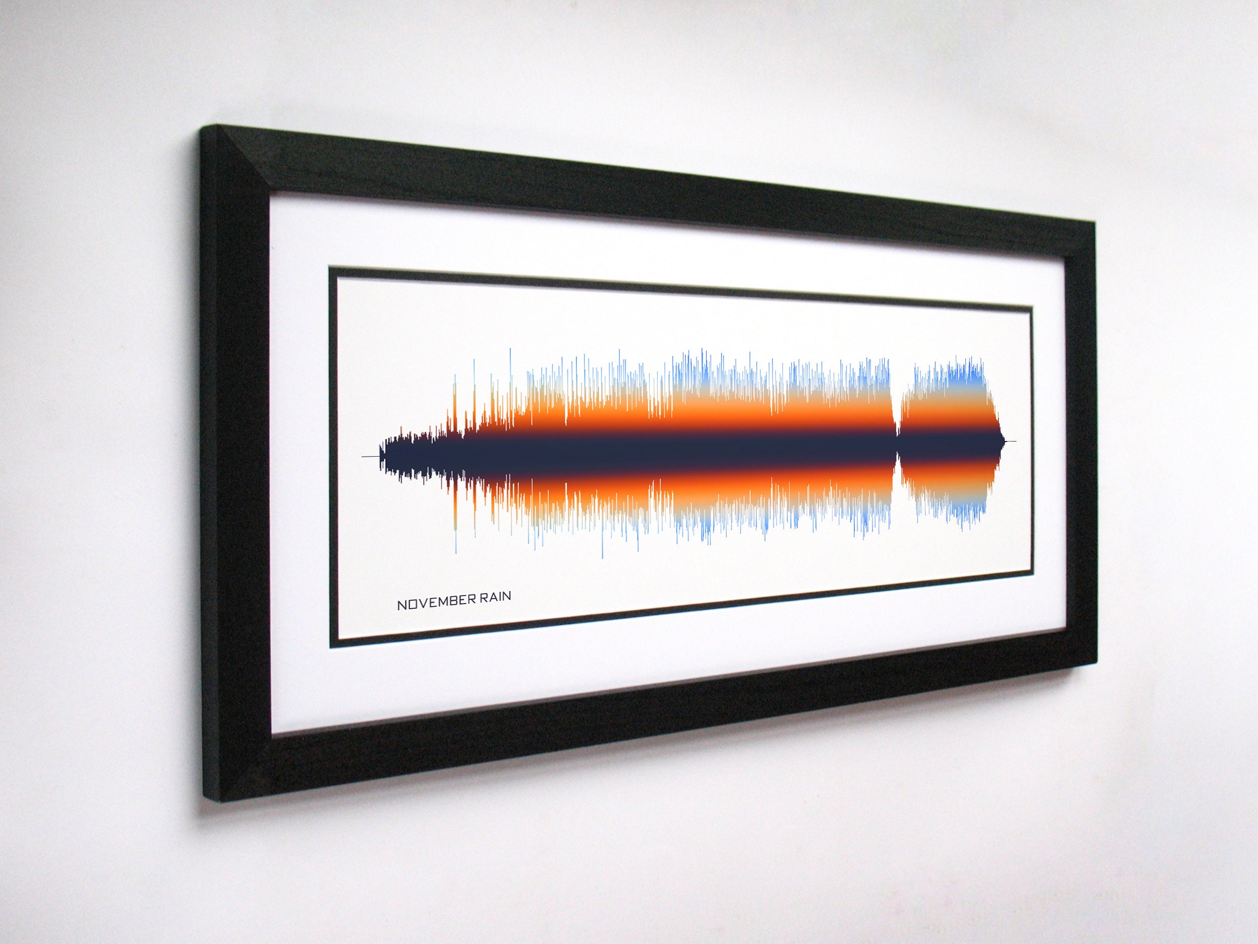 November Rain - Song Lyrics Wall Art, Song Lyric Gift Idea