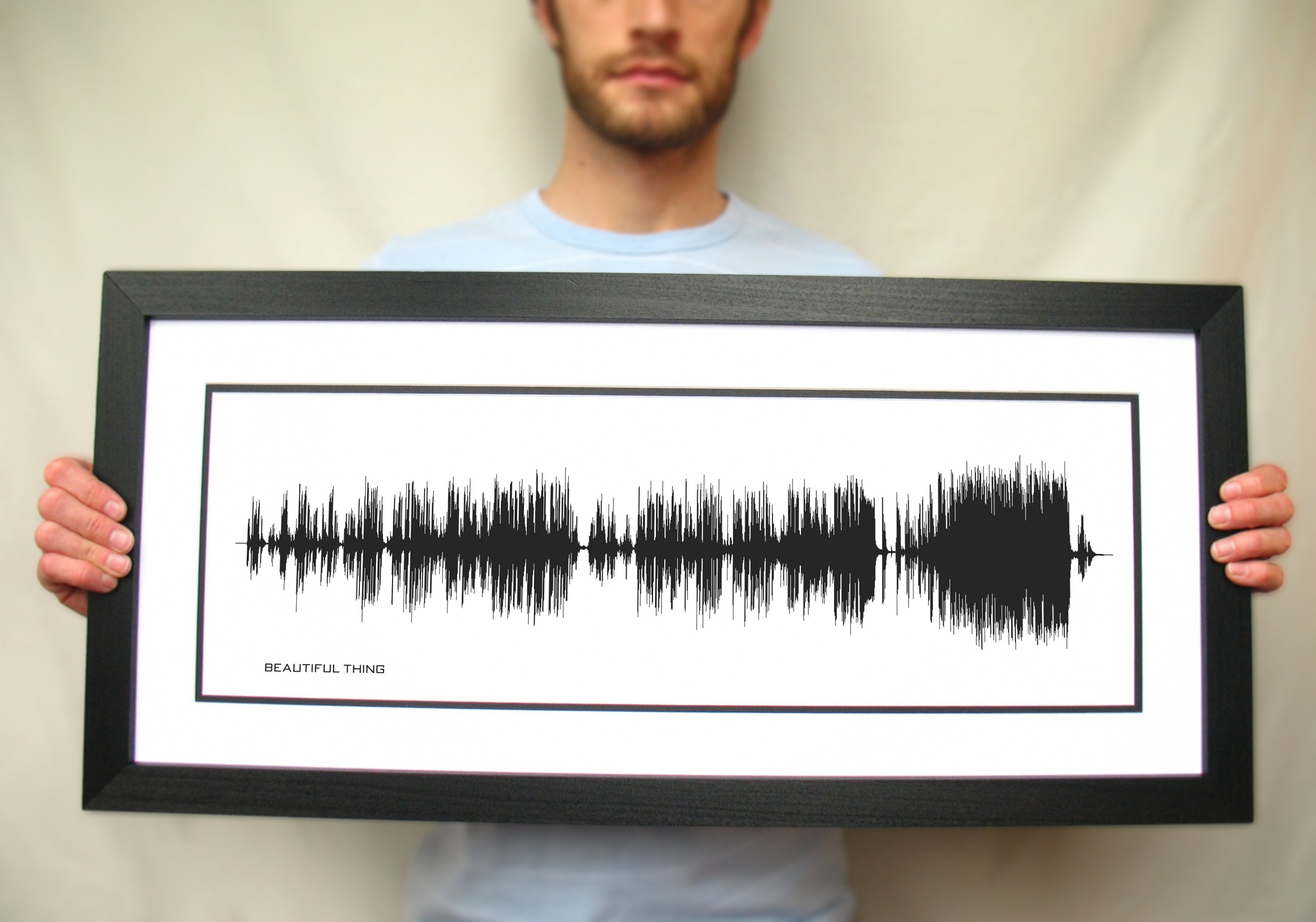 Sound Wave Art - Custom Song Soundwave Print - Framed or Unframed