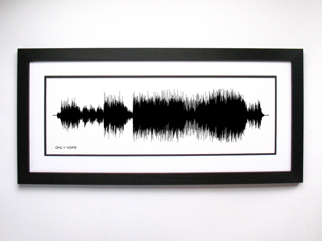 Only Hope - Song Lyrics Wall Art, Song Lyric Gift Idea, Only Hope Sound