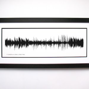 It&#39;s Been A Long, Long Time - Song Lyrics Wall Art, Song Lyric Gift Idea, It&#39;s Been A Long, Long Time Sound Wave Song Poster