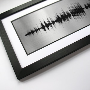 Song Sound Wave Metal Father's Day Gift, His Favorite Song in Sound Waves Metal Father's Day Present for Dads image 1