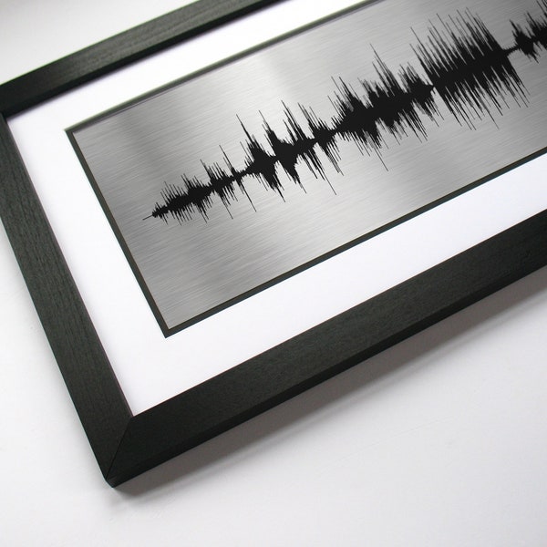 Sound Wave Song - Iron Anniversary, 6th Anniversary Gift - Favorite Song in Sound Waves, Idea for Husband or Wife, Wedding Anniversary Gift