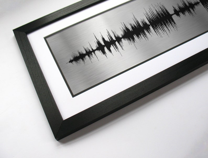 Song Sound Wave Metal Father's Day Gift, His Favorite Song in Sound Waves Metal Father's Day Present for Dads image 1