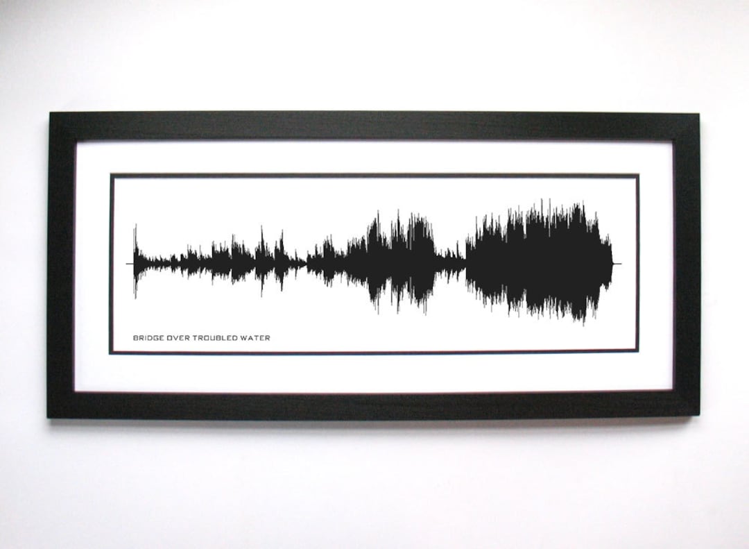 Bridge Over Troubled Water Song Lyrics Wall Art Song Lyric Gift Idea