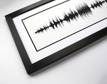 Sound Wave Song, Custom Voice Print Art, Voice Sound Art - Full Song SoundWave Art Print, Gift for Him, For Her, For Music Lovers