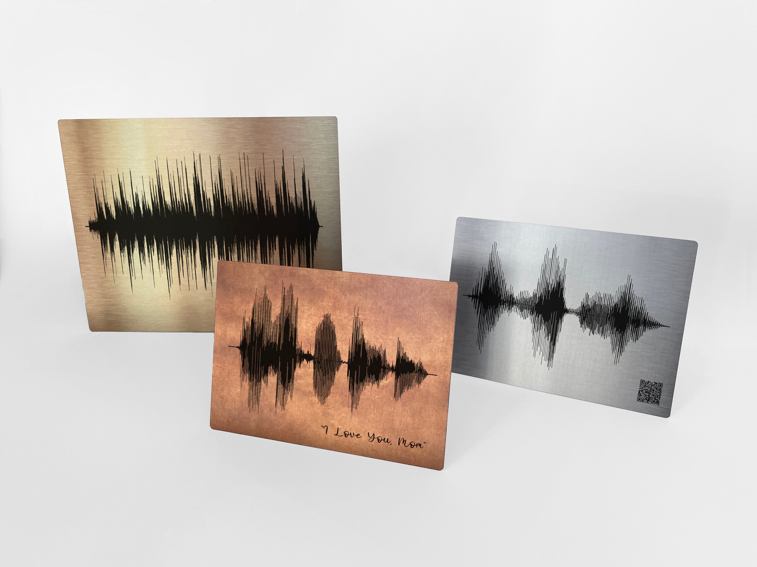 Sound Wave Art, Aluminum Metal,10th Anniversary, 10 Year Anniversary Gifts  for Him, Tin Anniversary Gift for Her, Personalized Voiceprint 