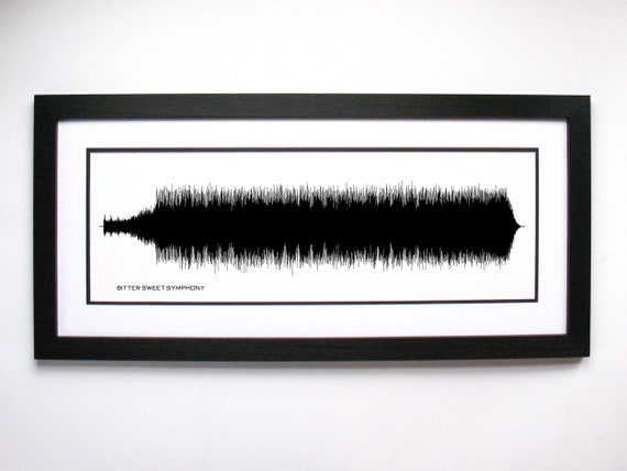 Bitter Sweet Symphony - Song Lyrics Wall Art, Song Lyric Gift Idea