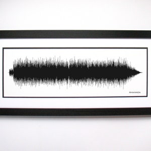 Rhiannon - Song Lyrics Wall Art, Song Lyric Gift Idea, Rhiannon  Sound Wave Song Poster, Custom Song Print, Song Picture