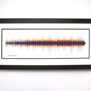 Stand By Me - Song Lyrics Wall Art - Song Lyric Gift Idea, Stand By Me Sound Wave Song Poster, Custom Song Print, Song Picture