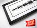 Custom Song Art - Soundwave Art Print, Canvas, or Framed Print - Request a Song and Artist; Sound wave Art, Personalized Gift Idea for Him 