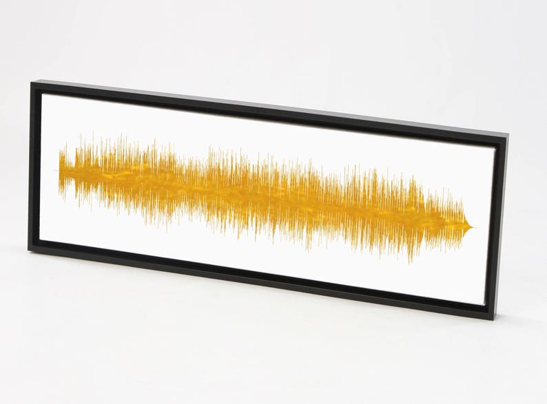 Custom Song Art Soundwave Art Print Canvas or Framed Print Etsy