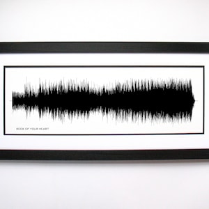Book Of Your Heart - Song Lyrics Wall Art, Song Lyric Gift Idea, Book Of Your Heart Sound Wave Song Poster, Custom Song Print, Song Picture