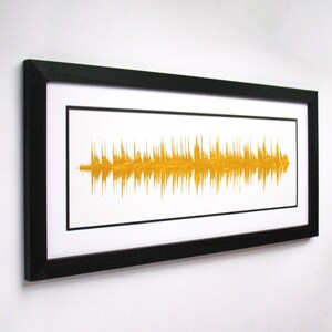 Wedding Song Art First Dance Song Print Created from Sound Waves, Groom to Bride Gift, Wedding Gift or Anniversary Gift image 5