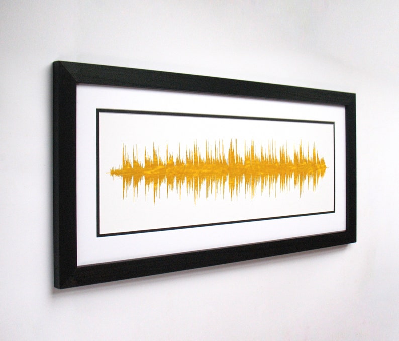 Wedding Song Art First Dance Song Print Created from Sound Waves, Groom to Bride Gift, Wedding Gift or Anniversary Gift image 5