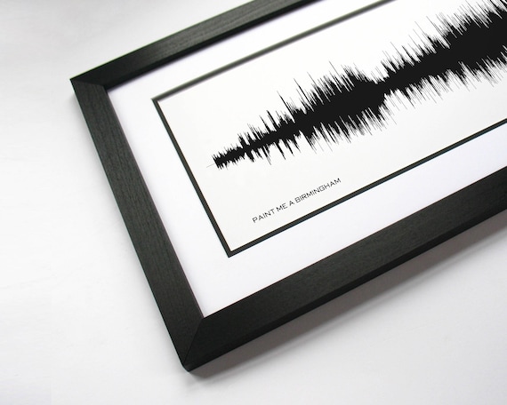 Paint Me A Birmingham - Soundwave Art Made From the Song 