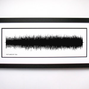 Pictures Of You  - Song Lyrics Wall Art, Song Lyric Gift Idea, Pictures Of You   Sound Wave Song Poster, Custom Song Soundwave Art