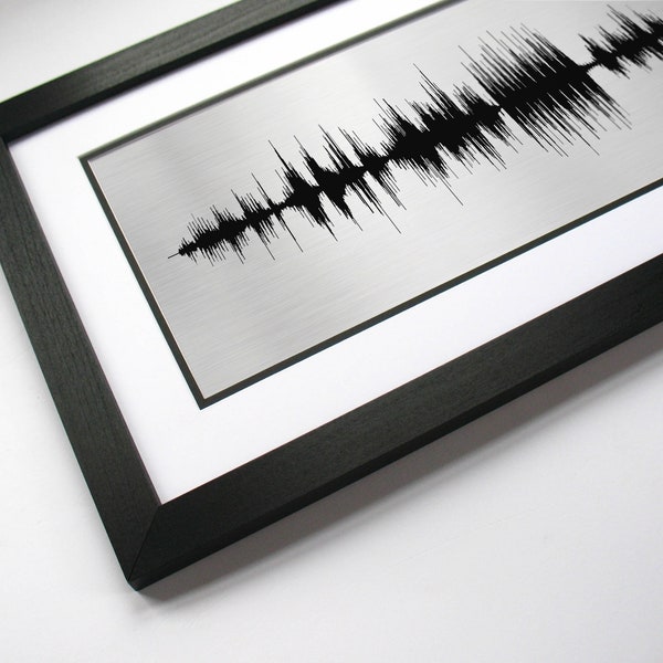 Song Sound Wave - 20th Anniversary Gift for Husband - Platinum Anniversary Gift for Him, 20 Year Anniversary Gift for Husband, Platinum Gift
