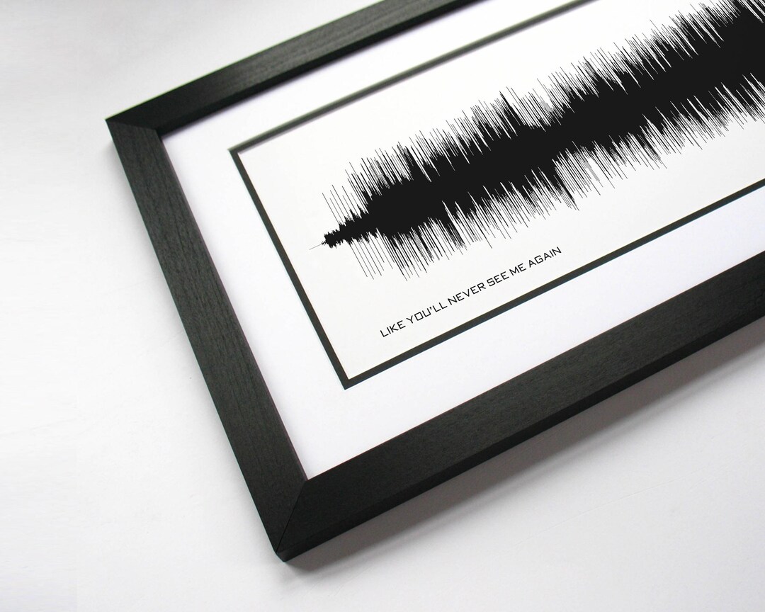 Like You'll Never See Me Again - Soundwave Art Made From the Song "like