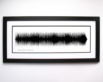 Come And Get Your Love - Song Lyrics Wall Art, Song Lyric Gift Idea, Come And Get Your Love Sound Wave Song Poster, Custom Song Print
