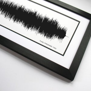 Sound Wave Art Custom Song Soundwave Print, Personalized to any song, Gift for Him or Her image 6