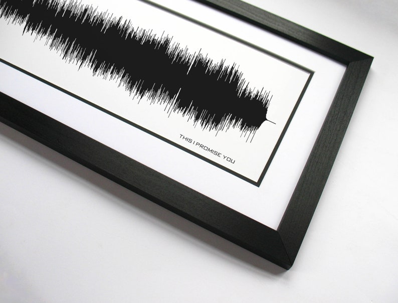 Sound Wave Art Custom Song Soundwave Print, Personalized to any song, Gift for Him or Her image 6