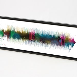Sound Wave Art - Custom Song Soundwave Print, Personalized to any song, Gift for Him or Her