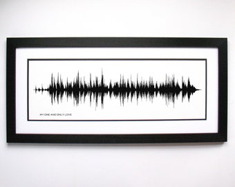 My One And Only Love - Song Lyrics Wall Art, Song Lyric Gift Idea, My One And Only Love Sound Wave Song Poster, Custom Song Print